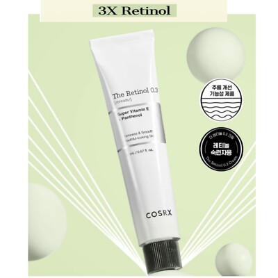 COSRX The Retinol 0.3 Creme 20ml Super Vitamin E Panthenol Anti-Aging K-Beauty