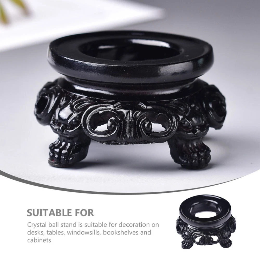 Tumbler Display Turner Crystal Ball Base Small Decor for Desktop