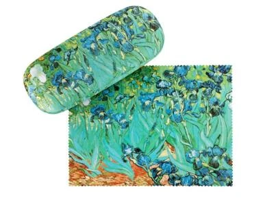 VON LILIENFELD Vincent van Gogh: Iris - florales Kunstetui mit Microfaserbezug und Tuch | NEU