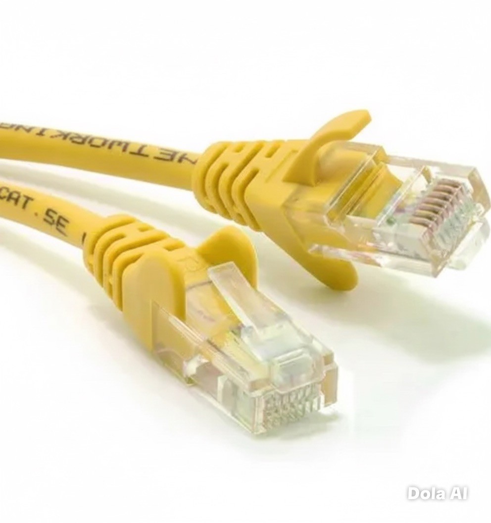 2x Ethernet Cable Network Internet Cat6 RJ45 Patch Lead 3 m Long 