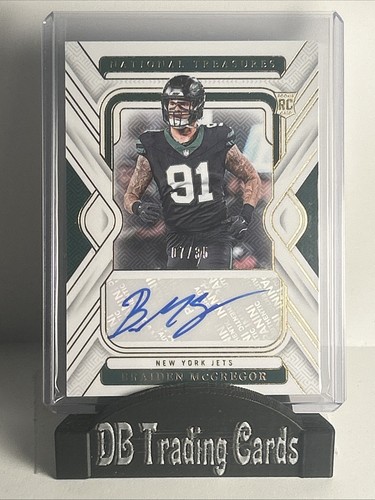 2024 Panini National Treasures - Braiden McGregor #120 Gold Signature /35 AU RC