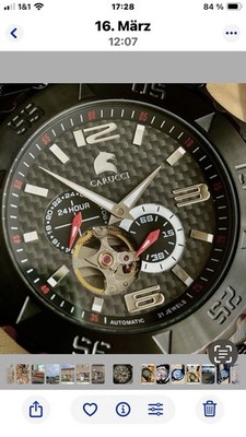 Carucci Herren Automatik Armbanduhr Limited Edition mit Box Markenuhrwerk -55% !