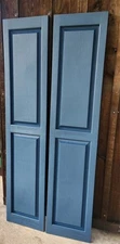 Raised Panel "Indigo Blue" Vinyl Shutters - One Pair - G022
