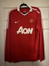 Manchester United 10/11  Home Jersey Size M Long Sleeve Nike 382996-623