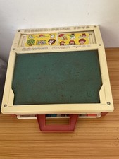 OLD RETRO 80s VINTAGE Fisher Price Children’s school desk case teach learn kids