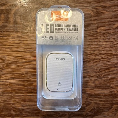 LDNIO Charger 3 USB 3.4 a with night light LED touch NEW And Sealed  A3305