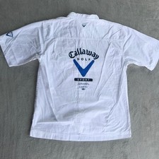 Callaway Golf Sport Shirt Mens XL White Short Sleeve