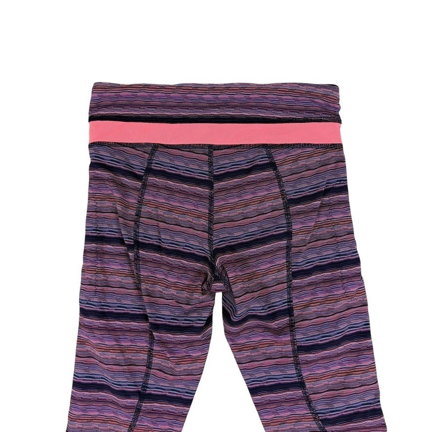 Leggings Lululemon Speed Tight IV Rayas Rosa Largo Completo Para Mujer Talla 4 Foto 3 de 4