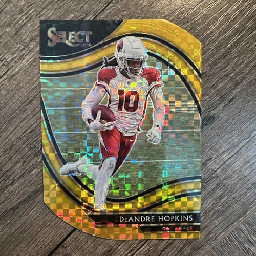 DeAndre Hopkins 2020 Panini Select #323 Gold Prizm Die-Cut 05/10 Cardinals