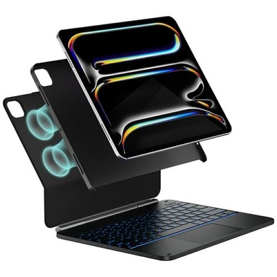 Typecase Edge+ mit Tastatur für iPad Pro 13'' 2024/2025 Schwarz