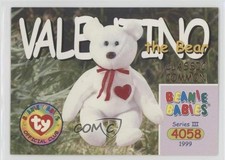 1999 Ty Beanie Babies Series 3 Valentino the Bear #18 0c4