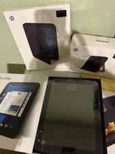 HP TouchPad Tablet 32GB, Black + Charging Dock & Case Bundle OPEN BOX NEVER USED