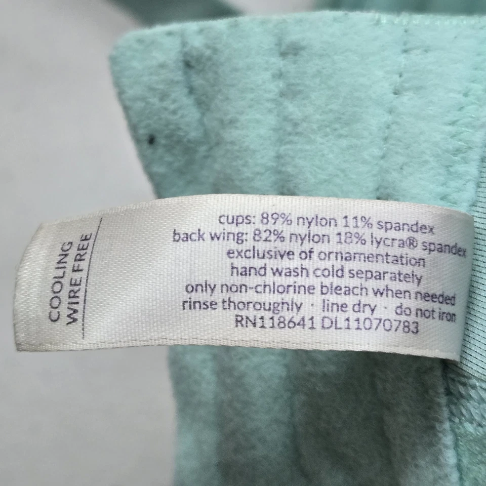 Sujetador Cacique Mujer 44DD Azul Lunares Camiseta Correa Inalámbrica Ajustable Foto 3 de 4