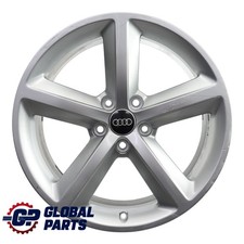 Audi A4 B8 8K Silver Wheel Alloy Rim 18" ET:47 8J Star Spoke 8K0601025Q