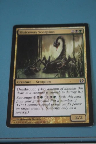 MTG CARD POOR CONDITION SLUICEWAY SCORPION