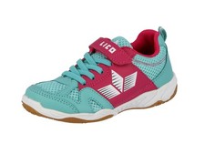 Sport Hallenturnschuhe Lico Kinder 38 EU T&uuml;rkis Pink Wei&szlig;