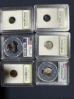 Lot Of 6 Coins -Silver Quarter -Ancient Roman -Buffalo Nickel -Meteorite All