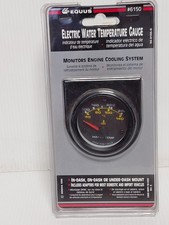 2 Inch Black Electric Water Tempature Gauge Vintage Equus 6150