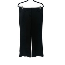 Black Express Editor Boot Cut Slacks, Size 6 Short, KB350