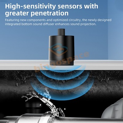 Water Pipe Leak Detector Water Pipe Leakage Monitor +Microphone+Type C USB Cable