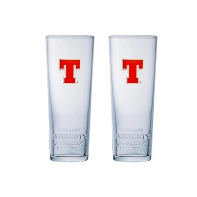 Set 2 x Tennent's Lager 20oz Pint Gläser Brandneu