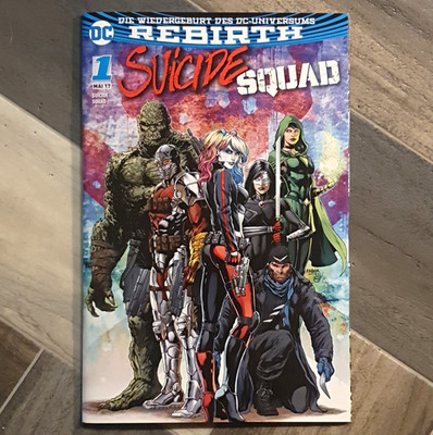 Panini DC Rebirth Suicide Squad 1 Variant Cover B Deutsch 2017 Harley Quinn