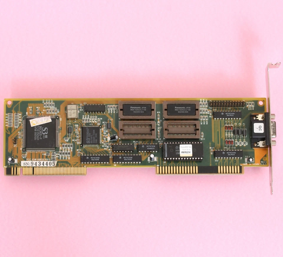 ColorSonic S3 86C805 32Bit VLB VGA Video Graphics Card w/ 1MB Memory *WORKING* - Image 2 of 4
