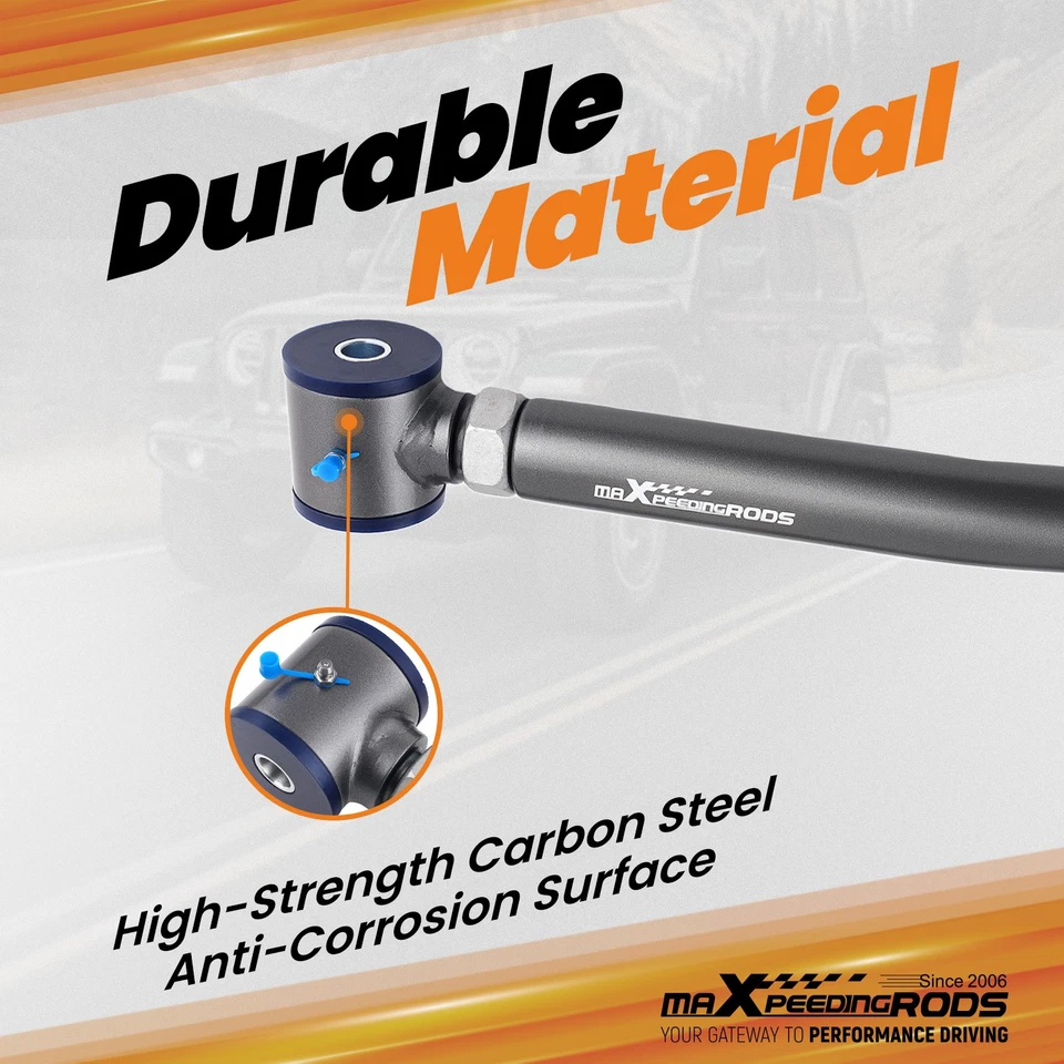 Kit de brazo de control inferior delantero ajustable de alta resistencia para Jeep Wrangler TJ 1997-2006 Foto 3 de 4