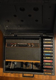 ATARI 2600 Console with Carry Case, Games, Nice, Clean & works!
