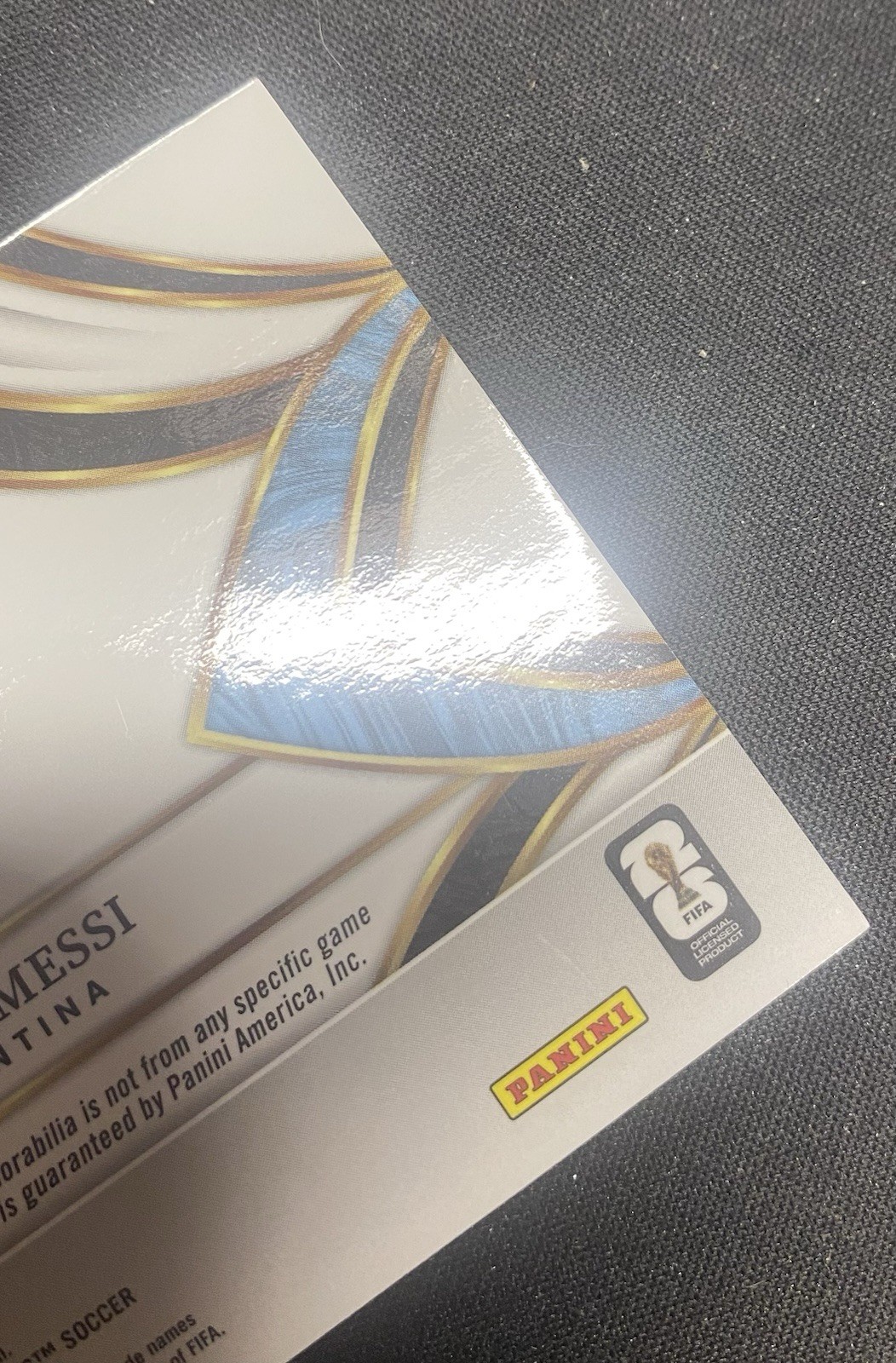 2025-26 2026 Panini Select World Cup Lionel Messi Blue Pulsar Patch Auto #AM-LM view 9