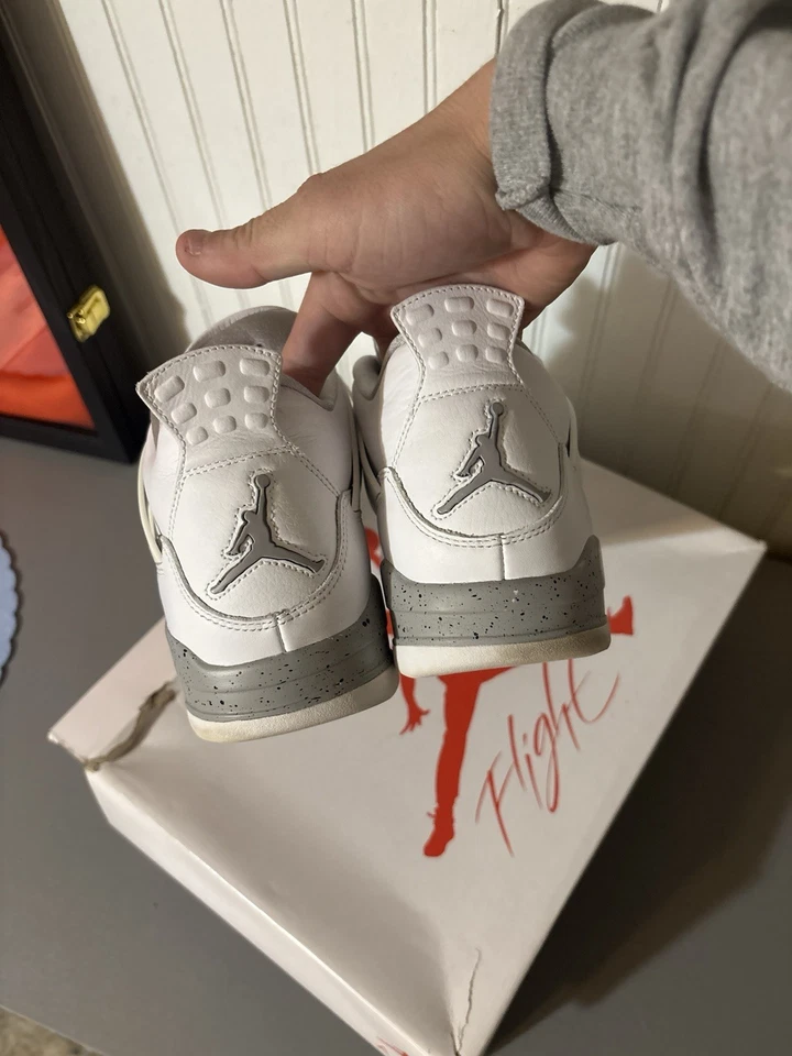 Talla 9.5 - Jordan 4 Retro Blanco Oreo - Caja Original seminuevo CT8527-100 Foto 4 de 4