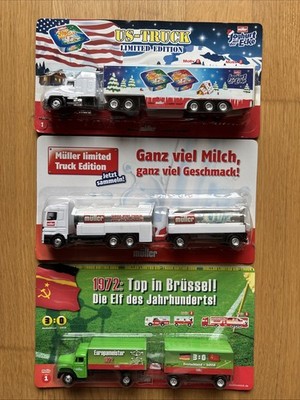 Werbe LKW Müller 4 Stück OVP