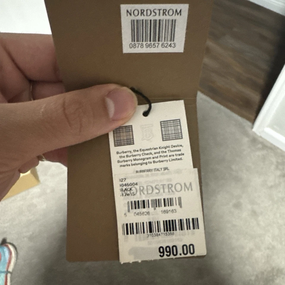 Burberry T Fit Check Cotton Hoodie Small - Image 3 of 3