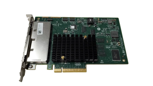 MJFDP Dell LSI 9201-16e Quad Port 6Gbps PCIe 2.0 SAS HBA Full Height