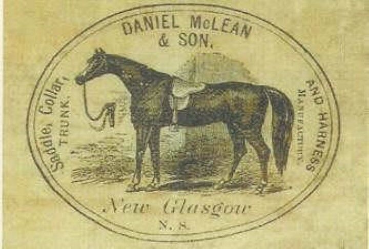 Daniel McLean & Sons Marker Label steamer trunk chest sticker decal interior