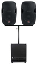 Rockville DJ Package w/ (2) 10 Active Speaker...
