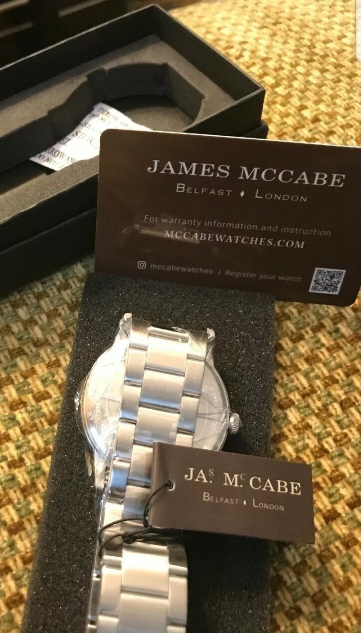 James McCabe. Heritage 42 Mens Luxury Watch JM103477 original price £