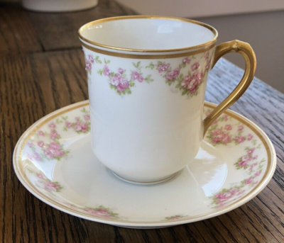 Early 20th Century Haviland Limoges Cup & Saucer Made for Early 20th Century Haviland Limoges Cup & Saucer Made for