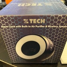 ZTECH Alarm Clock with a Built-in Air Purifier and Wireless Bluetooth Speaker