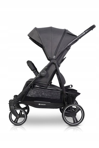 EUROCART DOBLO Twin Pram Buggy Stroller Pushchair for two kids + carrycot - Picture 25 of 45