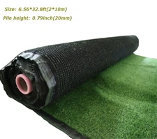 PreAsion Artificial Grass Turf Fake Lawn 32.8x6.56ft Polypropylene Grass Rug Syn