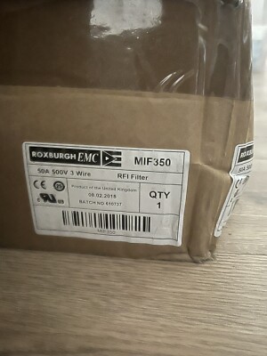 Roxburgh RFI Filter MIF350 50A 500V 3 Wire