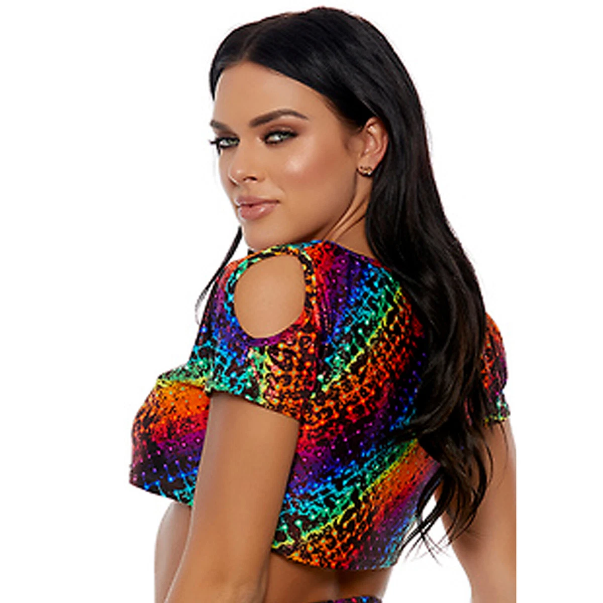 Rainbow hotsell rave top