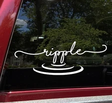 Ripple Vinyl Decal | Water Wave Zen Still Grateful Dead Jerry Garcia | Sticker