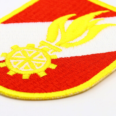 Feuerwehr Aufnäher Patch – Korpsabzeichen 75x60 Mm Zum Aufbügeln Oder Annähen