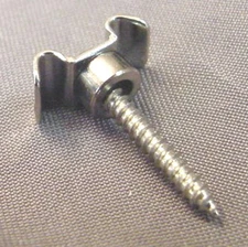 CHROME GUITAR STRING TREE FOR STRAIGHT HEADSTOCK UPPER STRINGS retainer