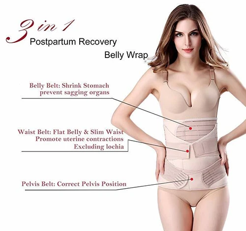 C-Section After Birth Corset Back Support Body Shapers Postparrtum Recovery Belt - Picture 10 of 21