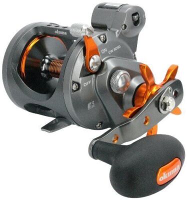 Okuma Cold Water Linecounter Reel 2+1bb 5.1:1 12lb/290yd Left Hand LH CW-153DLX