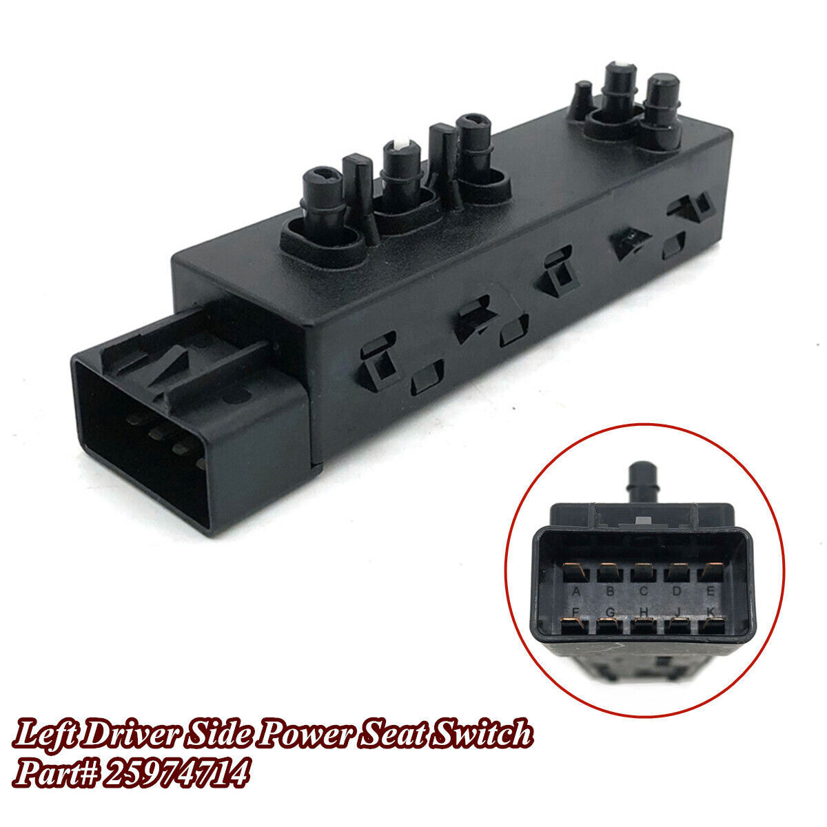 Part 25974714 Driver Side Power Seat Switch For Chevrolet Cadillac