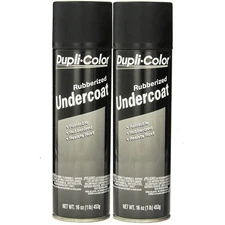 Duplicolor UC101 Undercoating Paintable Rubberized Undercoat 16oz. Spray 2 pack